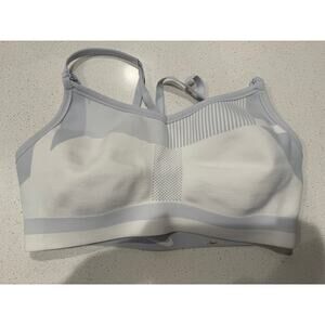 Nike Flyknit Indy Sports Bra Medium Support‎ White/Blue L